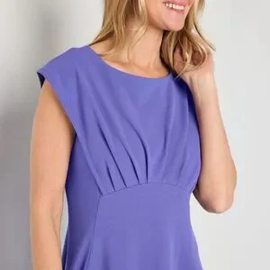 liz claiborne short sleeve a line dress Women's Petite Straight Leg Ankle Pant  Rafaella